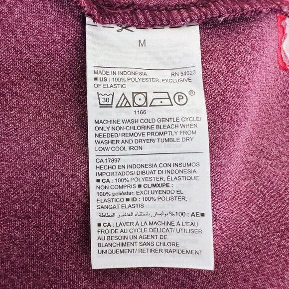 🎉Clearance🎉Old Navy Burgundy Floral Fit & Flare Bell Sleeved Dress ~ Size Med - Picture 9 of 9